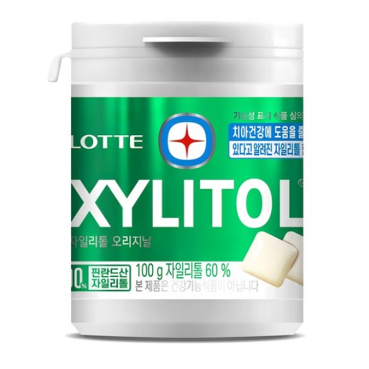 롯데 자일리톨 껌 오리지널 원통 100g