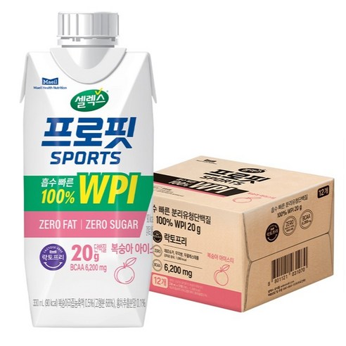 셀렉스 프로핏 스포츠 복숭아 330ml x 12팩