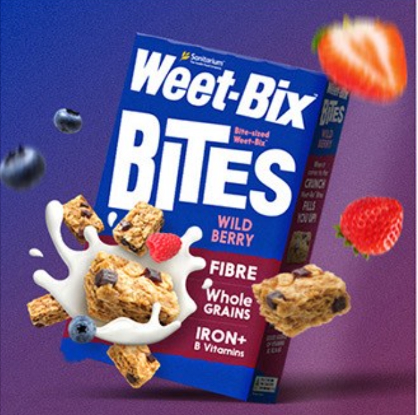 Weet-Bix 위트빅스 바이츠 와일드 베리 그래놀라 시리얼 500g